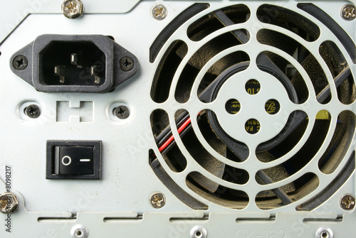 Foto: computer - rückseite computer - rückseite
