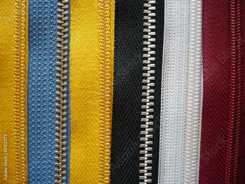 Coloured Zips