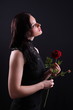 Woman with rose Woman with rose