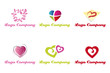 Heart logo company Heart logo company