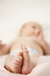 A baby sleeping
