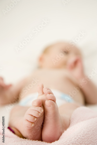 Photo: A baby sleeping A baby sleeping
