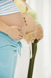 Three pregnant women