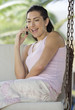 A woman chatting on a mobile phone