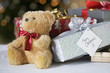A pile of Christmas presents