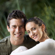 Portrait of a young couple outdoors
