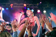 A girl pop group performing
