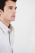 Side profile portrait of a businessman in casual dress