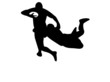 Vector: Rugby Tackle with reflection Rugby Tackle with reflection