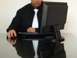 Businessman working with computer