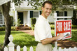Estate agent outside property for sale