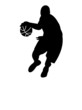 Basketball player with reflection
