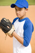 Boy preparing to throw baseball
