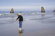 Woman on the beach