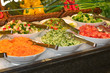 Salad bar closeup