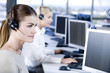 Female businesswomen in a call centre
