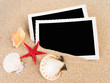 Pictures in a beach concept. Vacation memories..