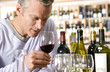 Man tasting wine