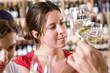 Woman wine tasting