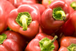 Close up of red bell peppers