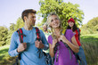 Two couples trekking.