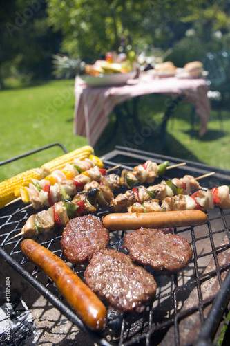 Photo: Food on barbeque outdoors Food on barbeque outdoors