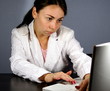 Busy with a computer