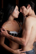 Intimate young lovers