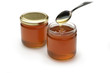 Honey pot and spoon