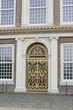 Golden ornate entrance door
