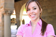 Pretty Young Woman on College Campus