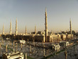 Nabawi Mosque, Medina, Saudi Arabia in the evening. Nabawi Mosque, Medina, Saudi Arabia in the evening.