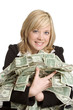 Woman Holding Money