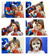 Technique Maquillage Tigre fond blanc Technique Maquillage Tigre fond blanc