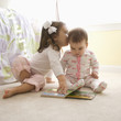 Foto: Girls with book. Girls with book.