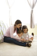 Photo: Mother and children. Mother and children.