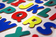 Photo: Multi-coloured capital letters of the alphabet, close-up (full frame, still life) Multi-coloured capital letters of the alphabet, close-up (full frame, still life)