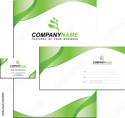 visiting card format. envelope and visiting card