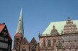 bremen blick über marktplatz