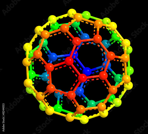 Illustration: fullerene structure fullerene structure