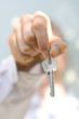 hand holds a key