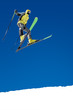 Skier on jump