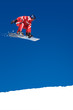 Snowboarder on jump