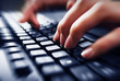 fingers on keyboard fingers on keyboard