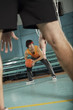 Foto: Two basketball players playing basketball Two basketball players playing basketball