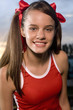 Portrait of a cheerleader smiling