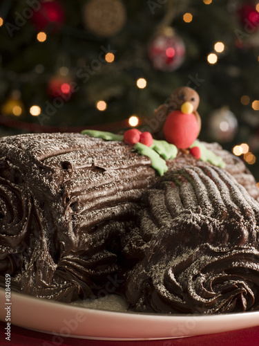 Photo: Chocolate Yule Log Chocolate Yule Log