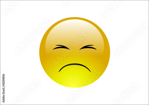 Illustration: Aqua Emoticons - Sad 2 Aqua Emoticons - Sad 2