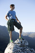 A climber at the top
