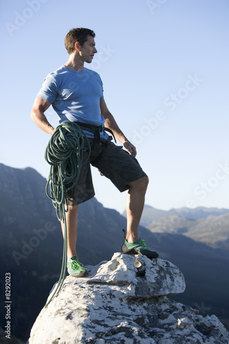 Photo: A climber at the top A climber at the top